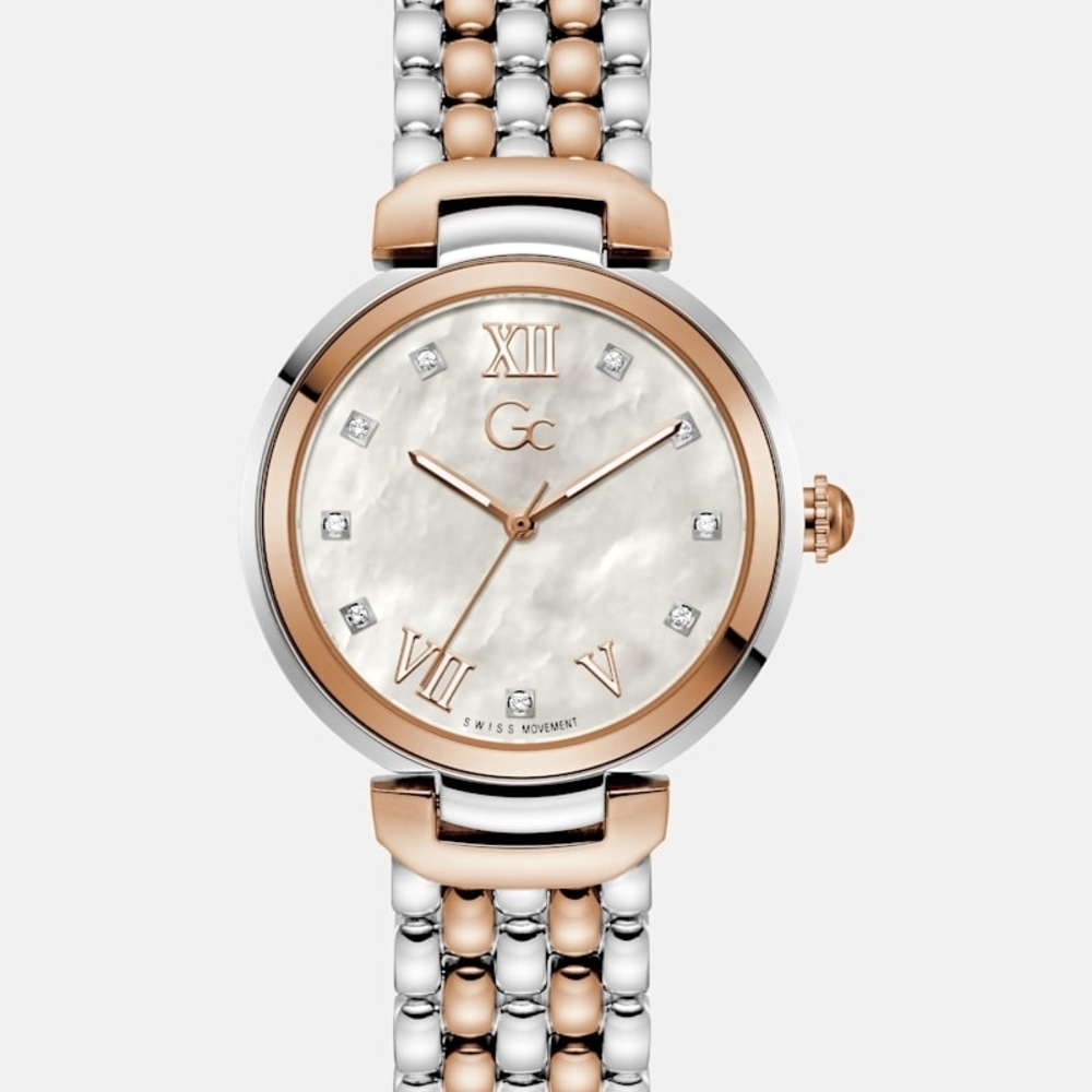 Guess by Marciano Two-Tone Rose Gold and Silver Watch